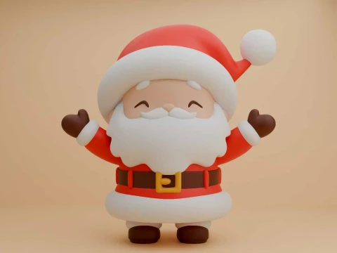 Santa figure for christmas decor 3D Print Model