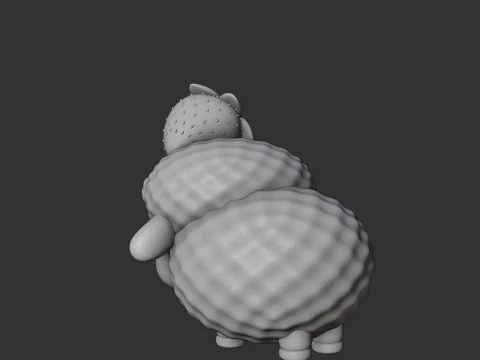 Sheep and strawberry 3D Print Model