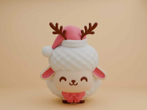 Sheep deer for christmas gift 3D Print Model