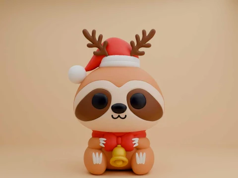 Sloth deer for christmas gift 3D Print Model