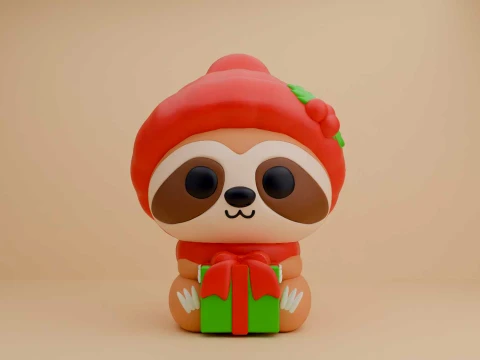 Sloth for christmas gift 3D Print Model