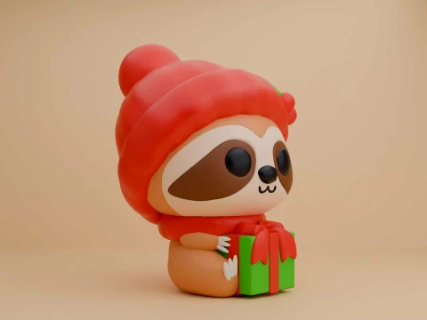 Sloth for christmas gift 3D Print Model