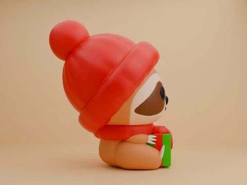 Sloth for christmas gift 3D Print Model