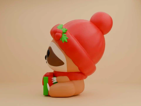 Sloth for christmas gift 3D Print Model