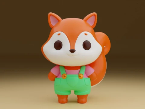 Squirrel 3D Print Model