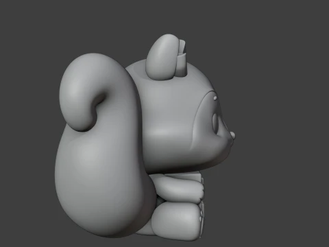 Squirrel 3D Print Model