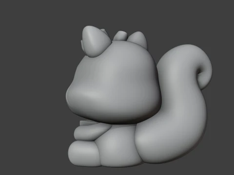 Squirrel 3D Print Model
