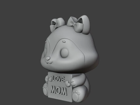 Squirrel 3D Print Model