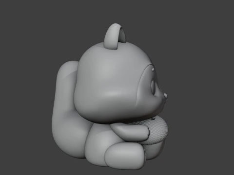 Squirrel 3D Print Model