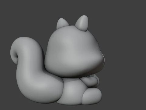 Squirrel 3D Print Model