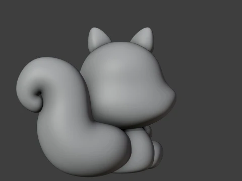 Squirrel 3D Print Model