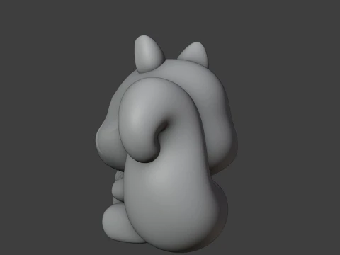 Squirrel 3D Print Model