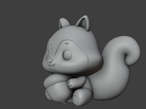 Squirrel 3D Print Model
