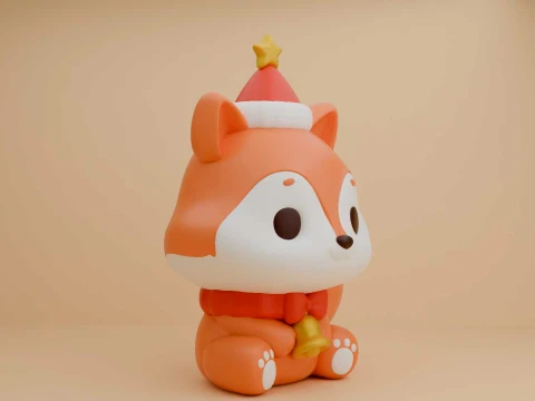 Squirrel for christmas gift 3D Print Model
