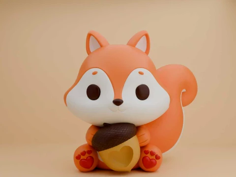 Squirrel 3D प्रिंट मॉडल