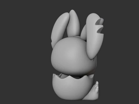 Stitch and egg for easter gift 3D Print Model