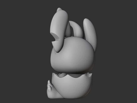 Stitch and egg for easter gift 3D Print Model