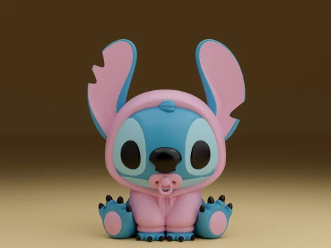 Stitch baby 3D Print Model