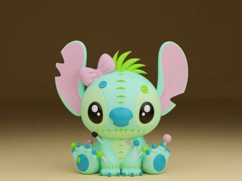 Stitch figure for halloween gift Modello di stampa 3D