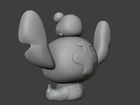 Stitch and frog figure 3D Print Model