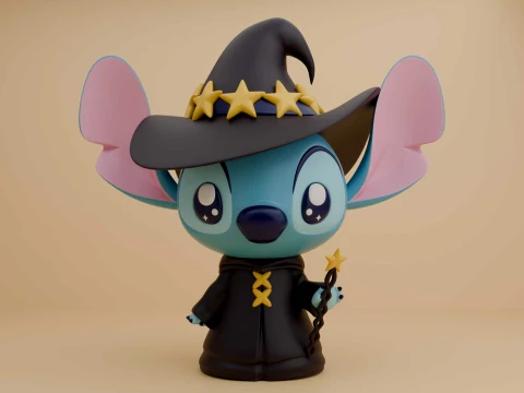 Stitch wizard figure for halloween gift 3D प्रिंट मॉडल