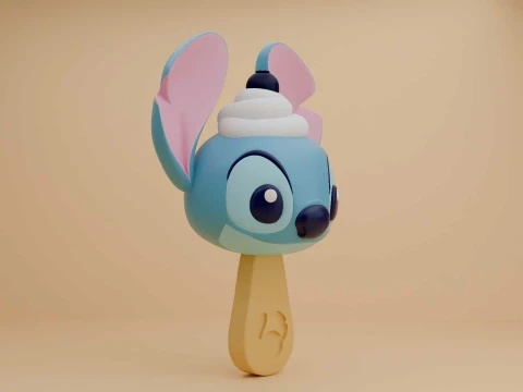 Stitch icecream 3D Print Model
