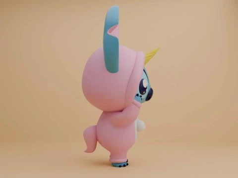 Stitch unicorn costume 3D Print Model