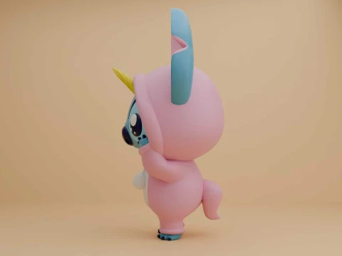 Stitch unicorn costume 3D Print Model