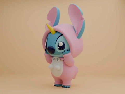 Stitch unicorn costume 3D Print Model