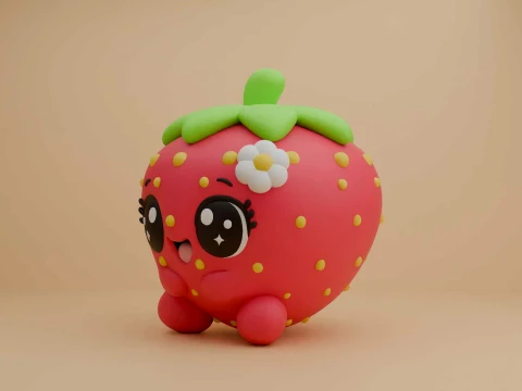 Strawberry toy 3D Print Model