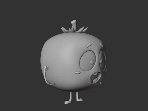 Cute tomato figure 3D Print Model