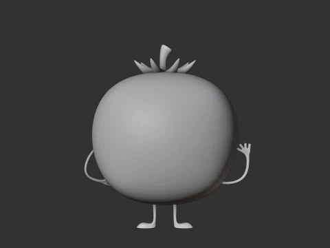 Cute tomato figure 3D Print Model