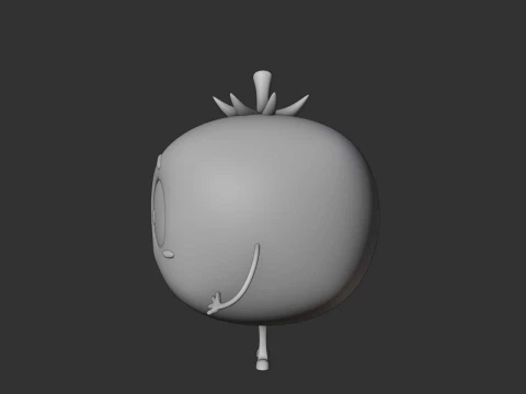 Cute tomato figure 3D Print Model