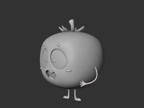 Cute tomato figure 3D Print Model