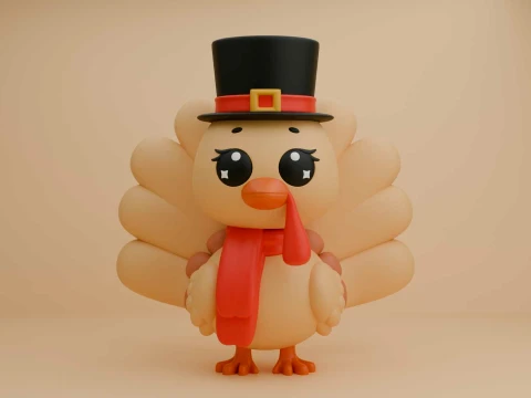 Turkey 3D Print Model