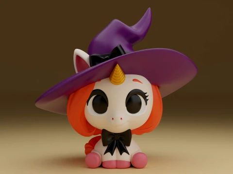 Unicorn wizard for halloween decor 3D Print Model