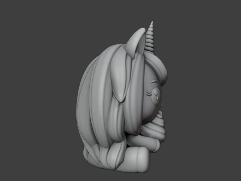 Unicorn and icecream 3D Print Model