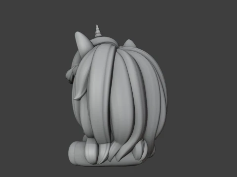 Unicorn and icecream 3D Print Model