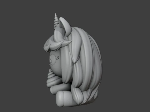 Unicorn and icecream 3D Print Model