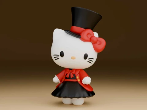 Sanrio kat Hallo Kitty 3D printmodel