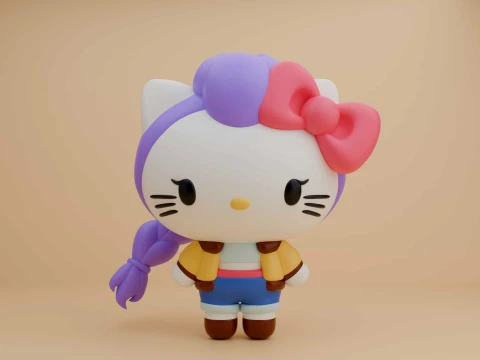 Sanrio kat Hallo Kitty 3D printmodel