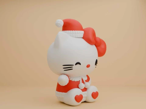 Sanrio cat hello kitty for christmas gift 3D Print Model