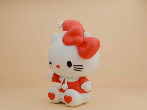Sanrio cat hello kitty for christmas gift 3D Print Model