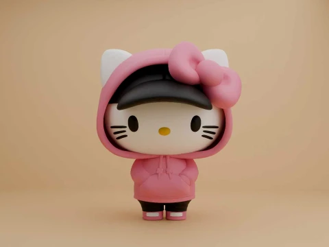 Sanrio kat hallo kitty urban vibes 3D printmodel