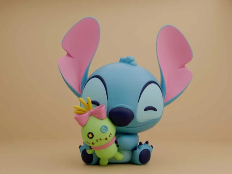 Stitch 3D Print Model