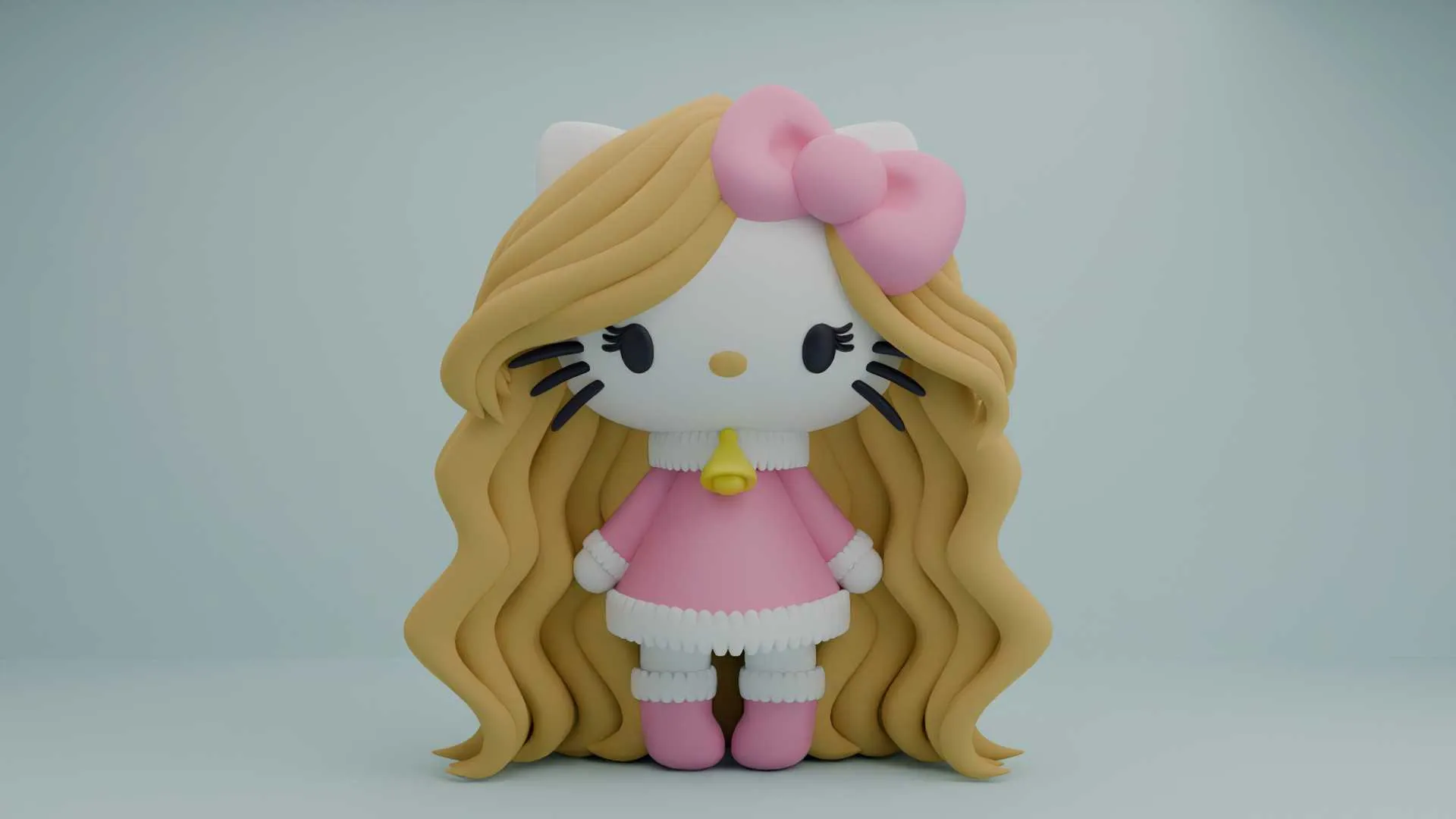 Hello kitty sanrio figure 3D Print Model .c4d .max .obj .3ds .fbx .stl .blend
