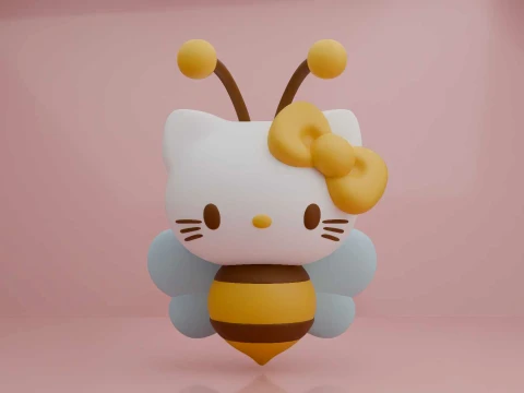 Hello kitty sanrio and honey bee costume 3D Принт Модель