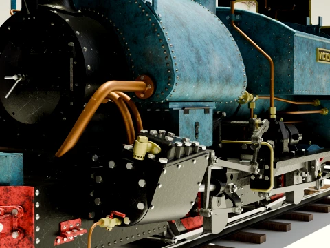 Steam engine 3D Model