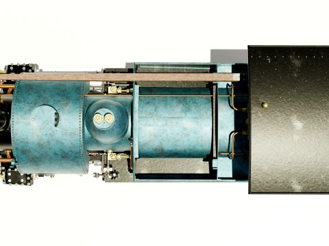 Steam engine 3D Model