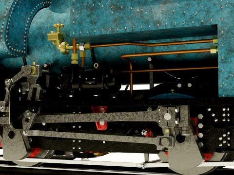 Steam engine 3D Model